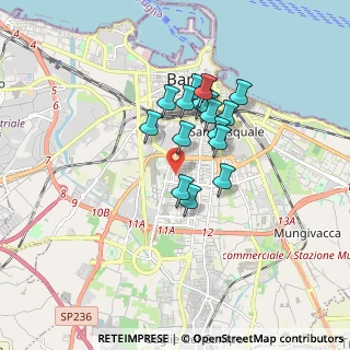 Mappa Via Arcidiacono Giovanni, 70124 Bari BA, Italia (1.38125)