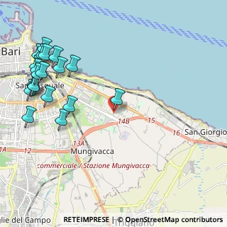 Mappa Via Arturo Toscanini, 70126 Bari BA, Italia (3.044)