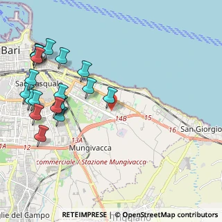 Mappa Via Arturo Toscanini, 70126 Bari BA, Italia (2.805)