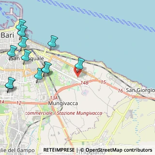 Mappa Via Arturo Toscanini, 70126 Bari BA, Italia (3.0925)
