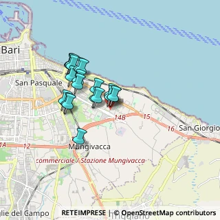 Mappa Via Arturo Toscanini, 70126 Bari BA, Italia (1.445)