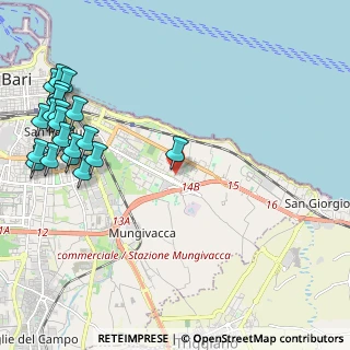 Mappa Via Arturo Toscanini, 70126 Bari BA, Italia (3.122)