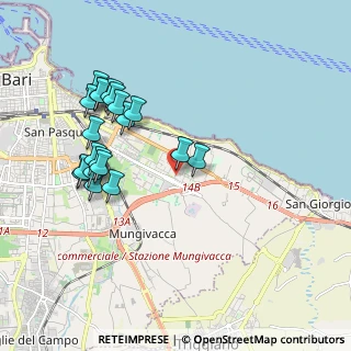 Mappa Via Arturo Toscanini, 70126 Bari BA, Italia (2.132)