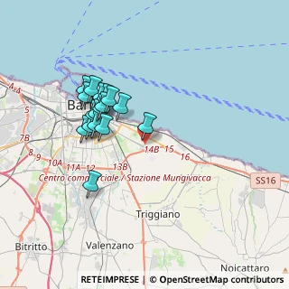 Mappa Via Arturo Toscanini, 70126 Bari BA, Italia (3.48529)