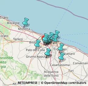 Mappa Via delle Ortensie, 70026 Modugno BA, Italia (7.57)