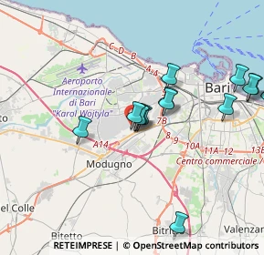 Mappa Via Murari, 70026 Modugno BA, Italia (4.83235)