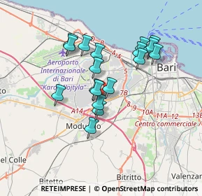 Mappa Via Murari, 70026 Modugno BA, Italia (3.17389)