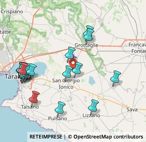 Mappa Contrada Curezze, 74021 Carosino TA, Italia (9.8455)