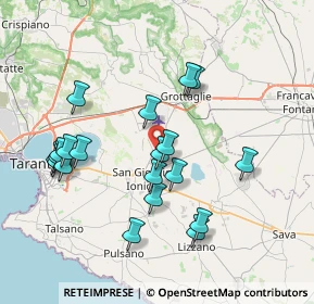 Mappa Contrada Curezze, 74021 Carosino TA, Italia (8.168)
