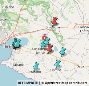 Mappa Contrada Curezze, 74021 Carosino TA, Italia (9.282)