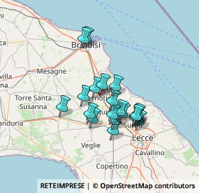 Mappa Via Umbria, 72027 San Pietro Vernotico BR, Italia (11.477)