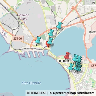 Mappa Via Napoli, 74123 Taranto TA, Italia (2.47083)