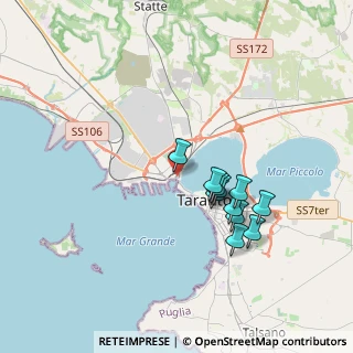 Mappa Via Napoli, 74123 Taranto TA, Italia (3.34364)