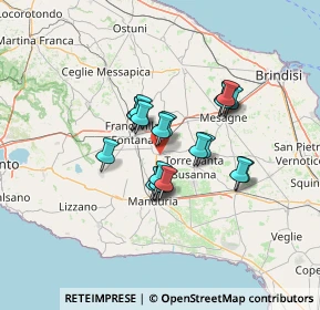 Mappa FJQX+5R, 72024 Oria BR, Italia (10.2805)