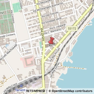 Mappa Via Generale Giorgio Basta, 62, 74123 Taranto, Taranto (Puglia)