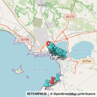Mappa Via Nicolô Machiavelli, 74123 Taranto TA, Italia (3.235)