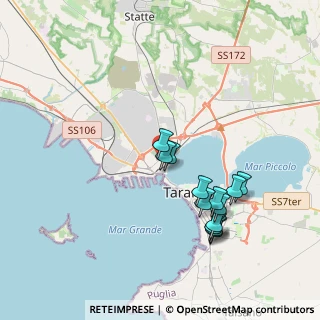 Mappa Via Nicolô Machiavelli, 74123 Taranto TA, Italia (3.92923)