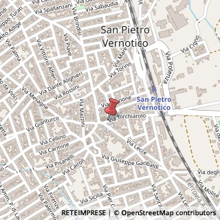 Mappa Via Torchiarolo, 6, 72027 San Pietro Vernotico, Brindisi (Puglia)