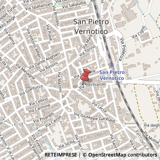 Mappa Via Torchiarolo, 5, 72027 San Pietro Vernotico, Brindisi (Puglia)