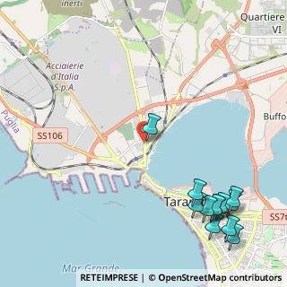 Mappa Via Raimondello Orsini, 74123 Taranto TA, Italia (3.23167)