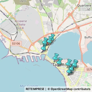 Mappa Via Raimondello Orsini, 74123 Taranto TA, Italia (2.30333)