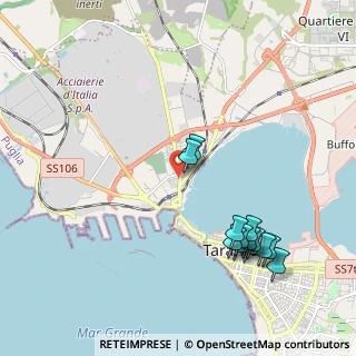 Mappa Via Raimondello Orsini, 74123 Taranto TA, Italia (2.43077)