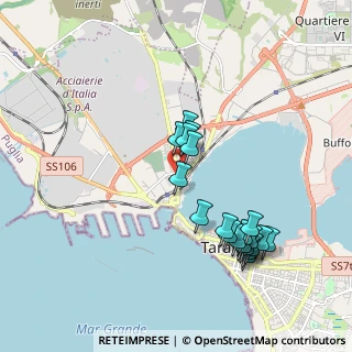 Mappa Via Raimondello Orsini, 74123 Taranto TA, Italia (2.0655)