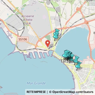 Mappa Via della Croce, 74123 Taranto TA, Italia (2.24091)
