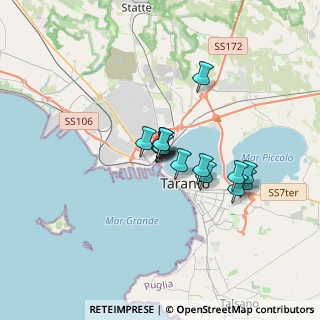 Mappa Via Porto Mercantile, 74123 Taranto TA, Italia (2.40214)