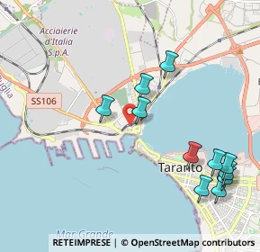 Mappa Piazza della Libertà, 74123 Taranto TA, Italia (2.46636)