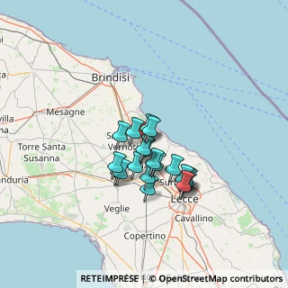 Mappa 72020 Torchiarolo BR, Italia (10.574)