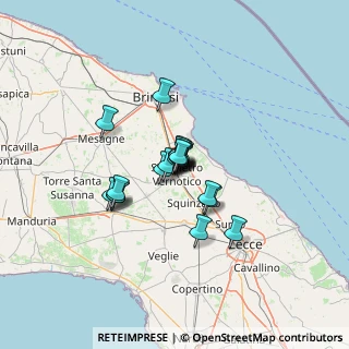 Mappa Via Rossini, 72027 San Pietro Vernotico BR, Italia (8.103)