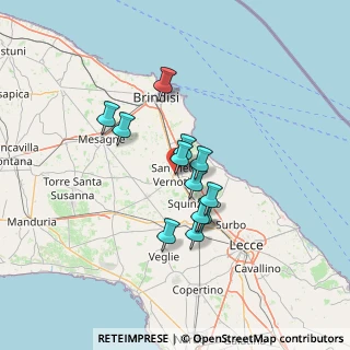 Mappa Via Rossini, 72027 San Pietro Vernotico BR, Italia (10.84583)