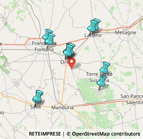 Mappa Via Carlo Pisacane, 72024 Oria BR, Italia (7.09667)