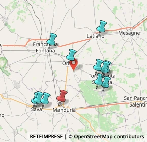 Mappa Via Carlo Pisacane, 72024 Oria BR, Italia (8.09917)