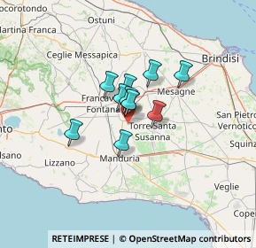 Mappa Via Carlo Pisacane, 72024 Oria BR, Italia (7.70727)