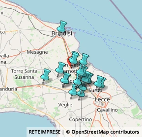 Mappa Via Carrozzo, 72027 San Pietro Vernotico BR, Italia (10.46)