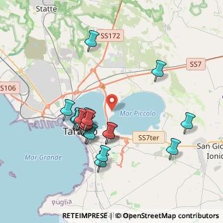 Mappa Str. Vicinale la Penna, 74123 Taranto TA, Italia (3.8865)