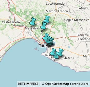 Mappa 74123 Taranto TA, Italia (8.76278)