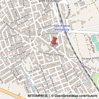 Mappa Via Sant'Antonio, 1, 72027 San Pietro Vernotico, Brindisi (Puglia)