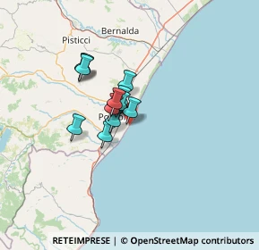 Mappa Largo Enotria Lungomare di, 75025 Policoro MT, Italia (8.79)