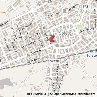 Mappa Via Galatina, 9, 73010 Soleto, Lecce (Puglia)