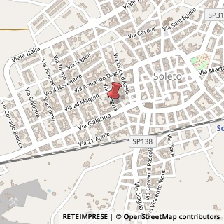 Mappa Via Venezia, 7, 73010 Soleto, Lecce (Puglia)