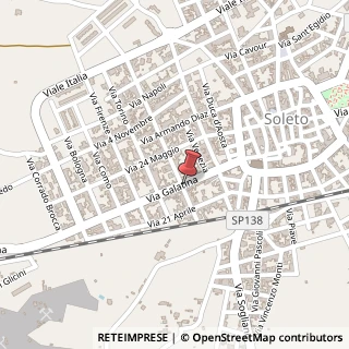 Mappa Via Galatina, 93, 73010 Soleto, Lecce (Puglia)