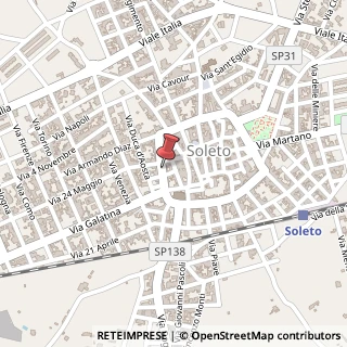 Mappa Viale Raimondello Orsini, 101, 73010 Soleto, Lecce (Puglia)