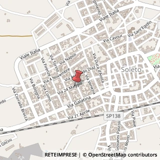 Mappa Via XXIV Maggio, 51, 73010 Soleto, Lecce (Puglia)