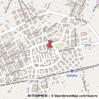 Mappa Via Ospedale, 41, 73010 Soleto, Lecce (Puglia)