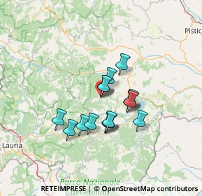 Mappa Via G. Garibaldi, 85030 Castronuovo di Sant'Andrea PZ, Italia (10.76733)