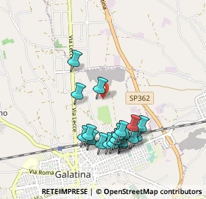 Mappa Via Portogallo, 73013 Galatina LE, Italia (1.008)