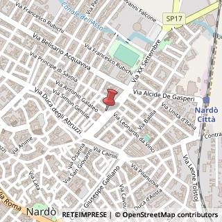 Mappa Via XX Settembre, 1, 73048 Nardò, Lecce (Puglia)